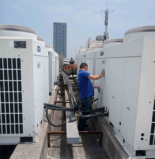 高邑中央空调制热和不制冷系统维修方法